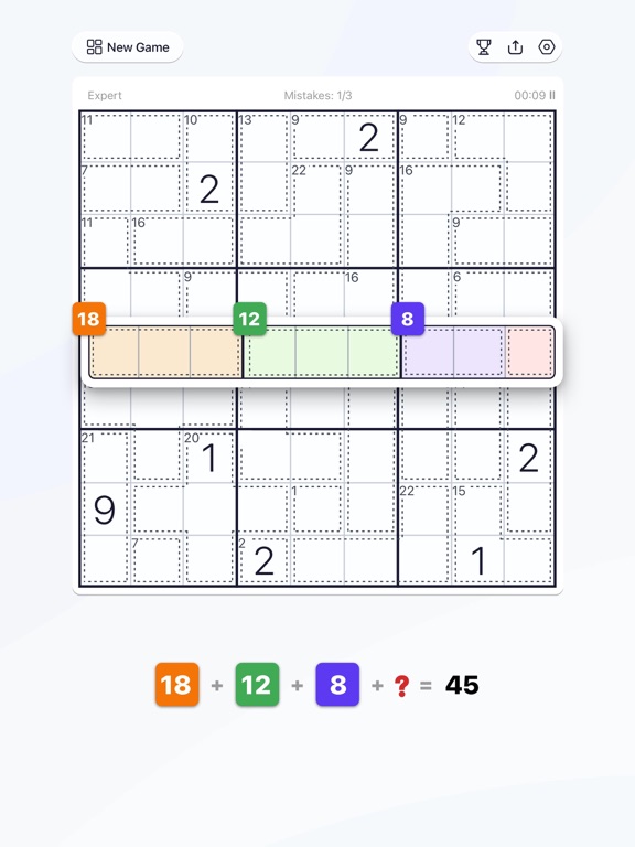 Killer Sudoku - Puzzle Games screenshot 4