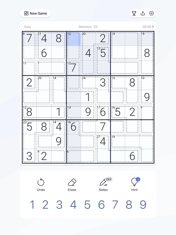 Killer Sudoku - Puzzle Games screenshot 3