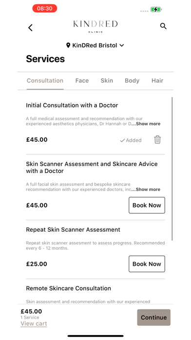 kinDRed clinic screenshot 5