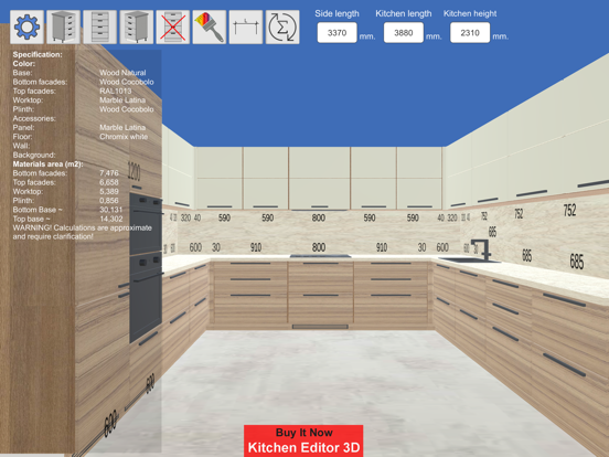 Kitchen Editor Line screenshot 3