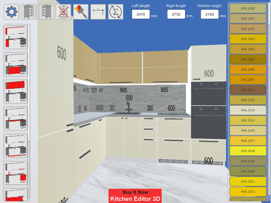 Kitchen Editor Line screenshot 5