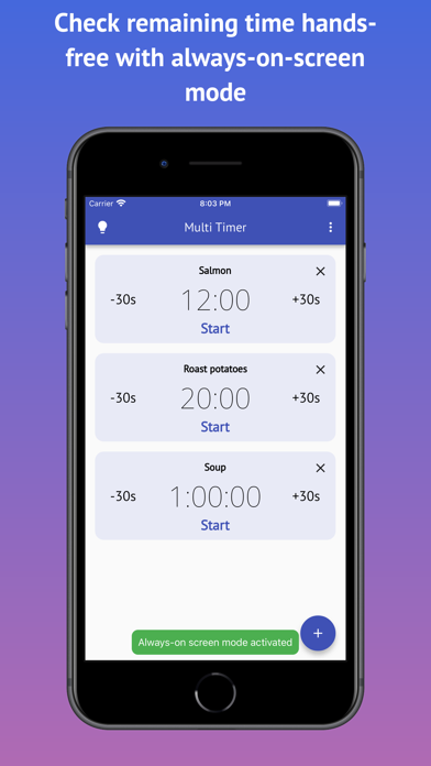 Kitchen Multi Timer screenshot 2