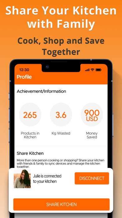 KitchenPal Shared Grocery List screenshot 1