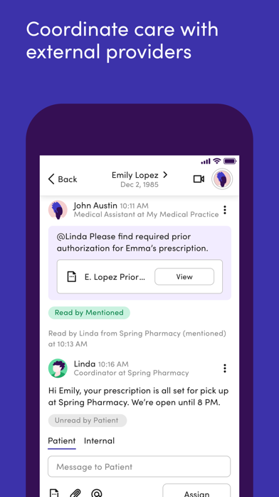 Klara – Patient communication screenshot 1