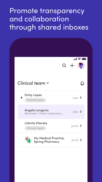 Klara – Patient communication screenshot 2