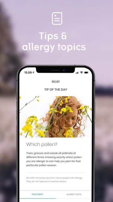 klarify: Pollen app, Hay fever screenshot 1