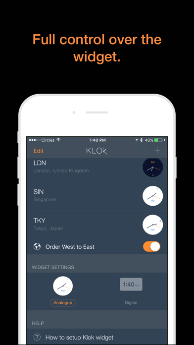 Klok - Time Zone Converter screenshot 1