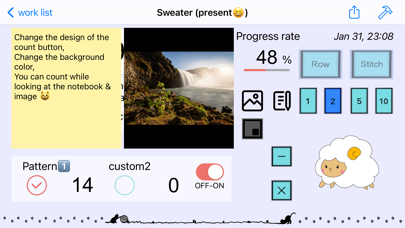 Knit2 - knitting counter screenshot 1
