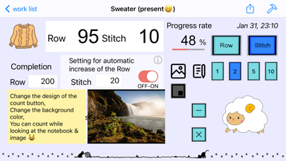 Knit2 - knitting counter screenshot 2
