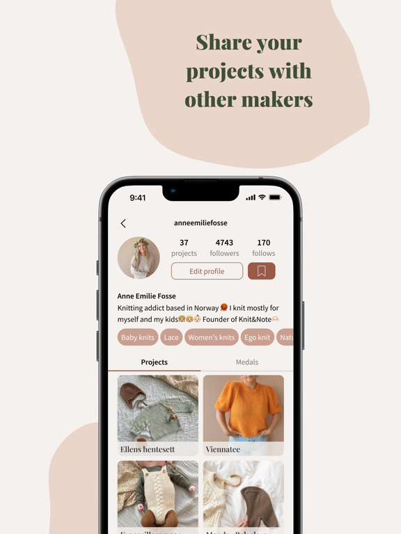 Knitandnote: Knitting App screenshot 1