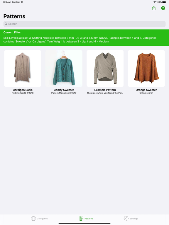 Knitting Patterns Full screenshot 8
