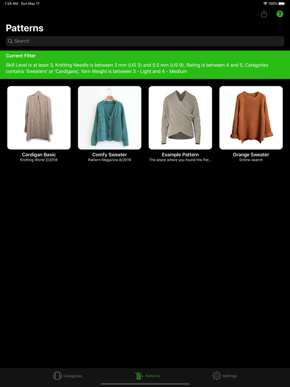 Knitting Patterns Full screenshot 3