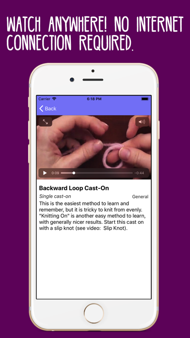 KnittingHelp Video Reference screenshot 4
