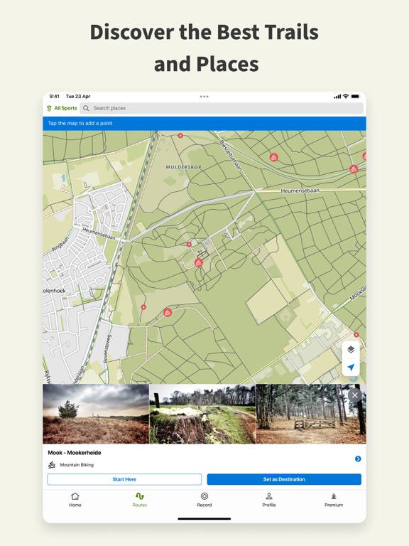 komoot - hike, bike & run screenshot 1