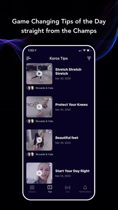 Koros - dance classes at home screenshot 2