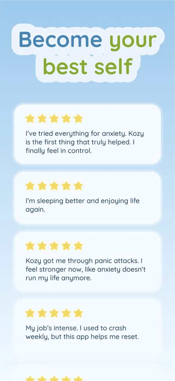 Kozy: Anxiety Relief Games screenshot 1