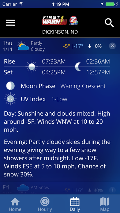 KQCD-TV First Warn Weather screenshot 2