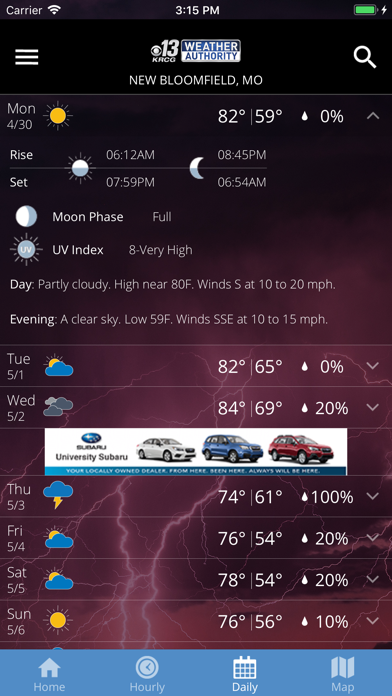 KRCG 13 WEATHER AUTHORITY screenshot 2