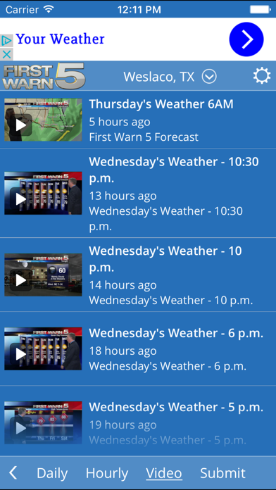KRGV FIRST WARN 5 Weather screenshot 2