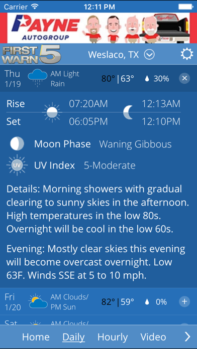KRGV FIRST WARN 5 Weather screenshot 4