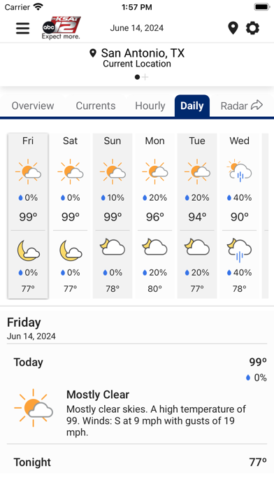 KSAT 12 Weather Authority screenshot 2