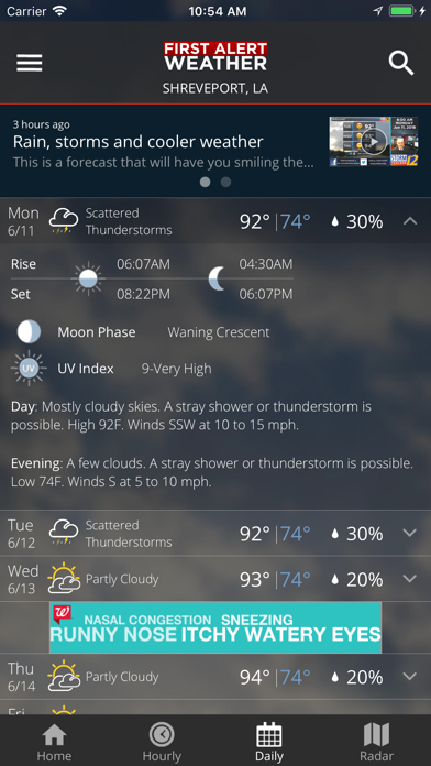 KSLA 12 First Alert Weather screenshot 2