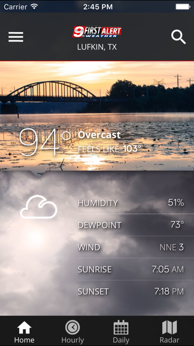 KTRE 9 First Alert Weather screenshot 5
