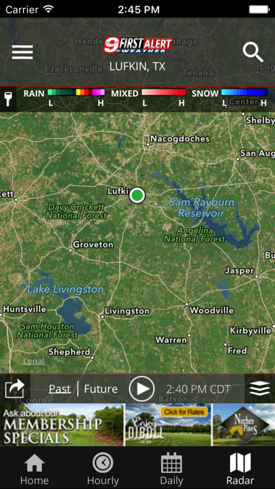 KTRE 9 First Alert Weather screenshot 2