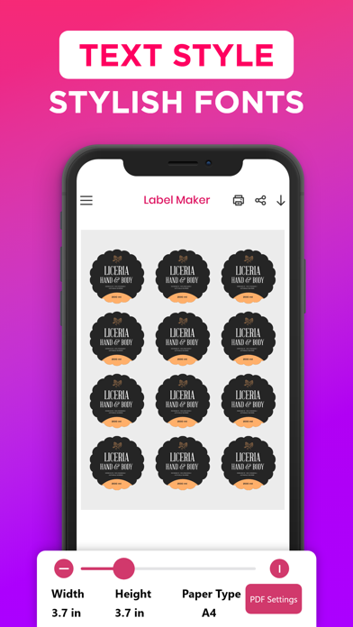 Label Maker Design & Printer screenshot 2