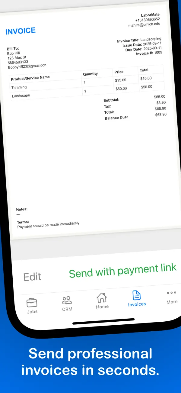 LaborMate: Field Service screenshot 3
