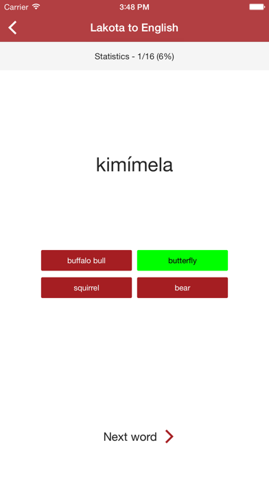 Lakota Vocab Builder screenshot 1
