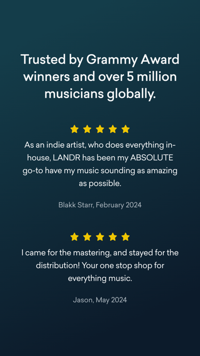 LANDR - For Music Makers screenshot 1