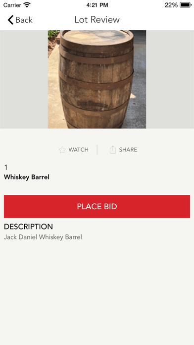 Lane Taylor Auction screenshot 4
