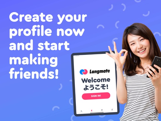 Langmate: Japan Friends & Chat screenshot 1