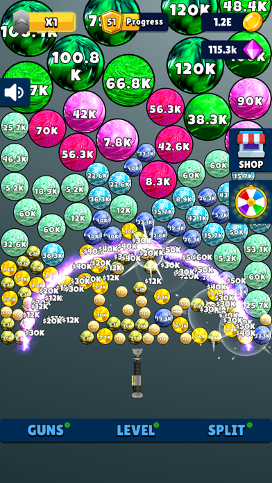 Laser Split: Ball Blaster Game screenshot 2