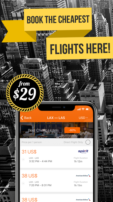 Last Minute – Cheap Flights screenshot 2
