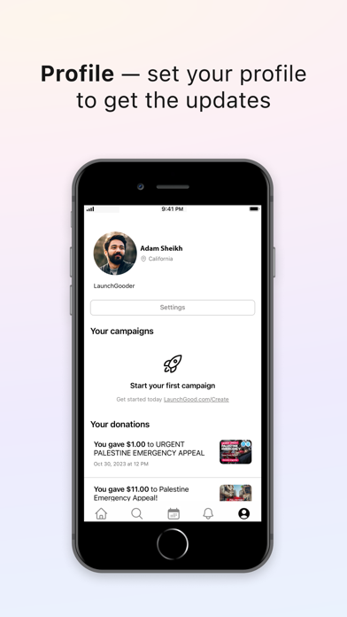 LaunchGood screenshot 1