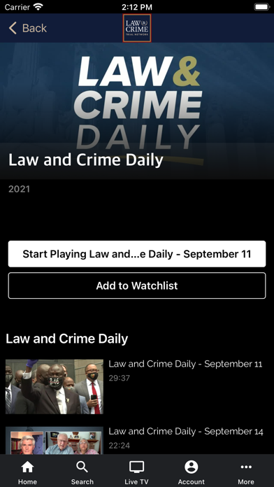 Law & Crime Plus screenshot 1