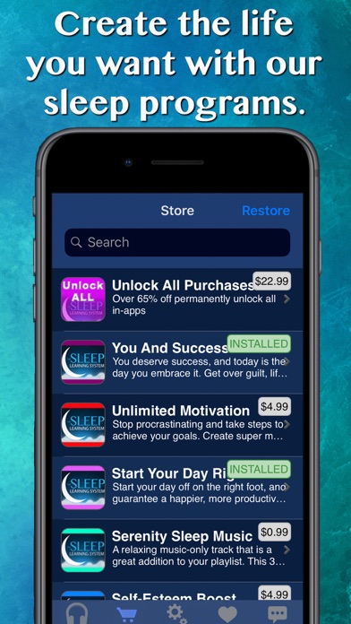 Law of Attraction - Sleep screenshot 1