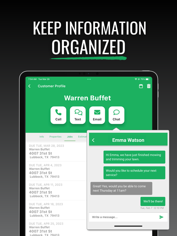 Lawn Buddy Management Software screenshot 2