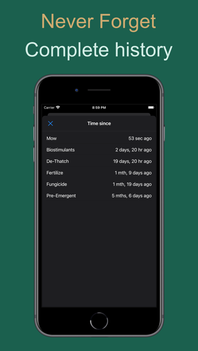 Lawn Care Journal screenshot 2