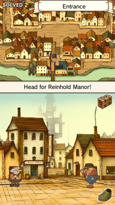 Layton: Curious Village in HD screenshot 2