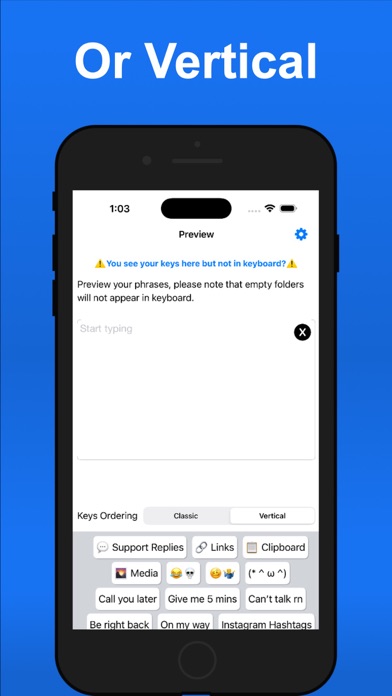 LazyBoard: Phrase Keyboard screenshot 1
