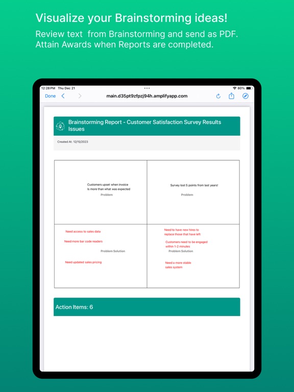 Lean Brainstorming Rpt screenshot 6