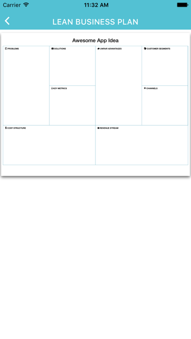 Lean Business Plan screenshot 1