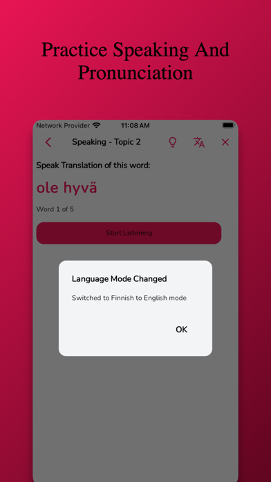 Learn Finnish Language Phrases screenshot 1