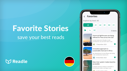 Learn German: News by Readle screenshot 1