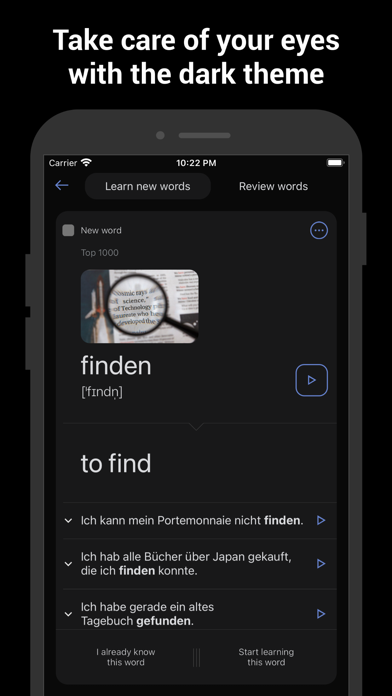 Learn German with Flash cards screenshot 1
