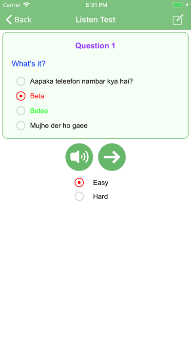 Learn Hindi Quick Phrasebook screenshot 3