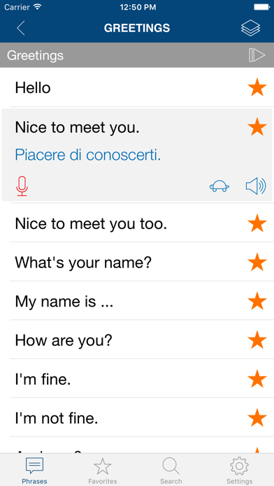 Learn Italian Phrases & Words screenshot 4